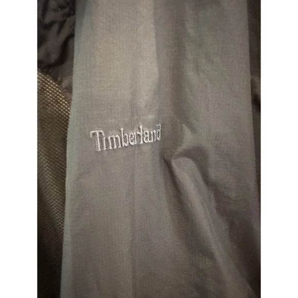 Men's Vintage Timberland Weathergear Windbreaker size M. Hood & zip pockets p - Picture 3 of 8